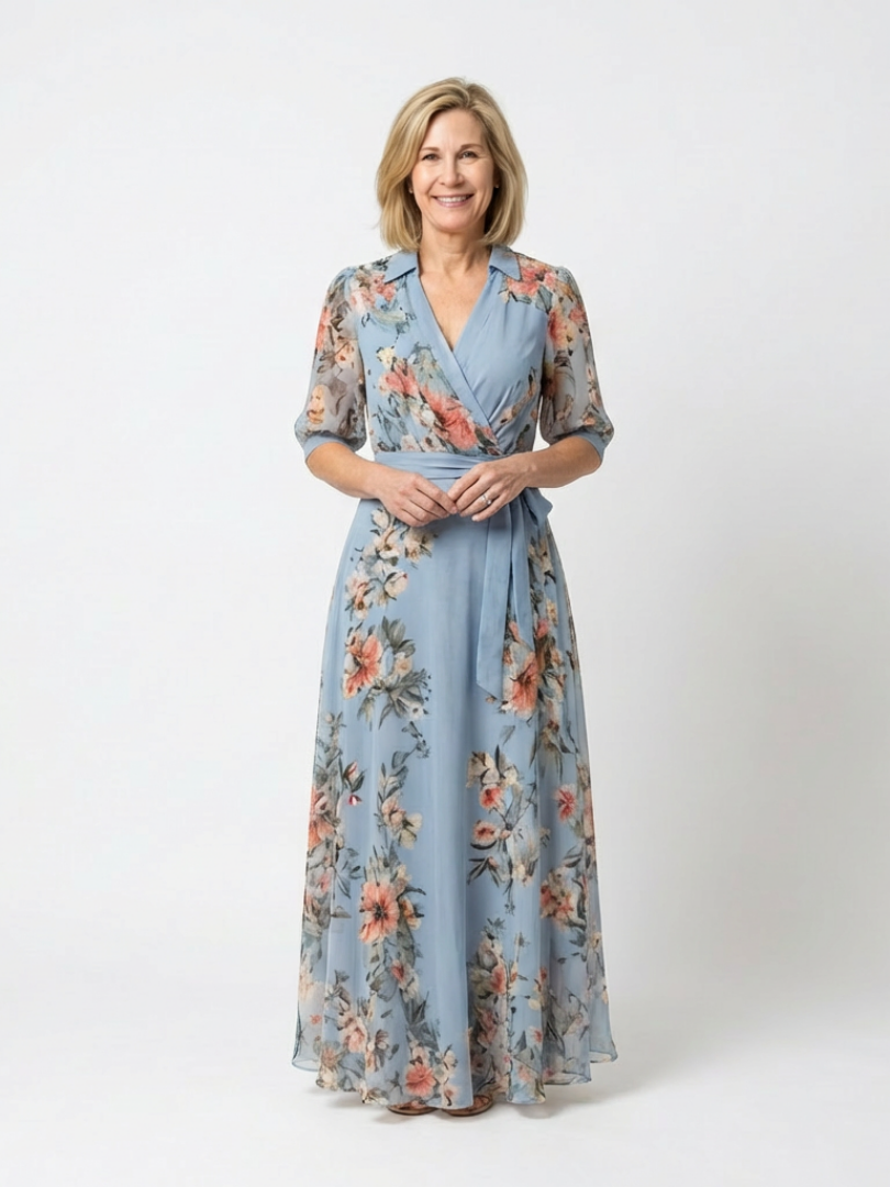 ALÉVANE | Robe Maxi à Enveloppe Elowen