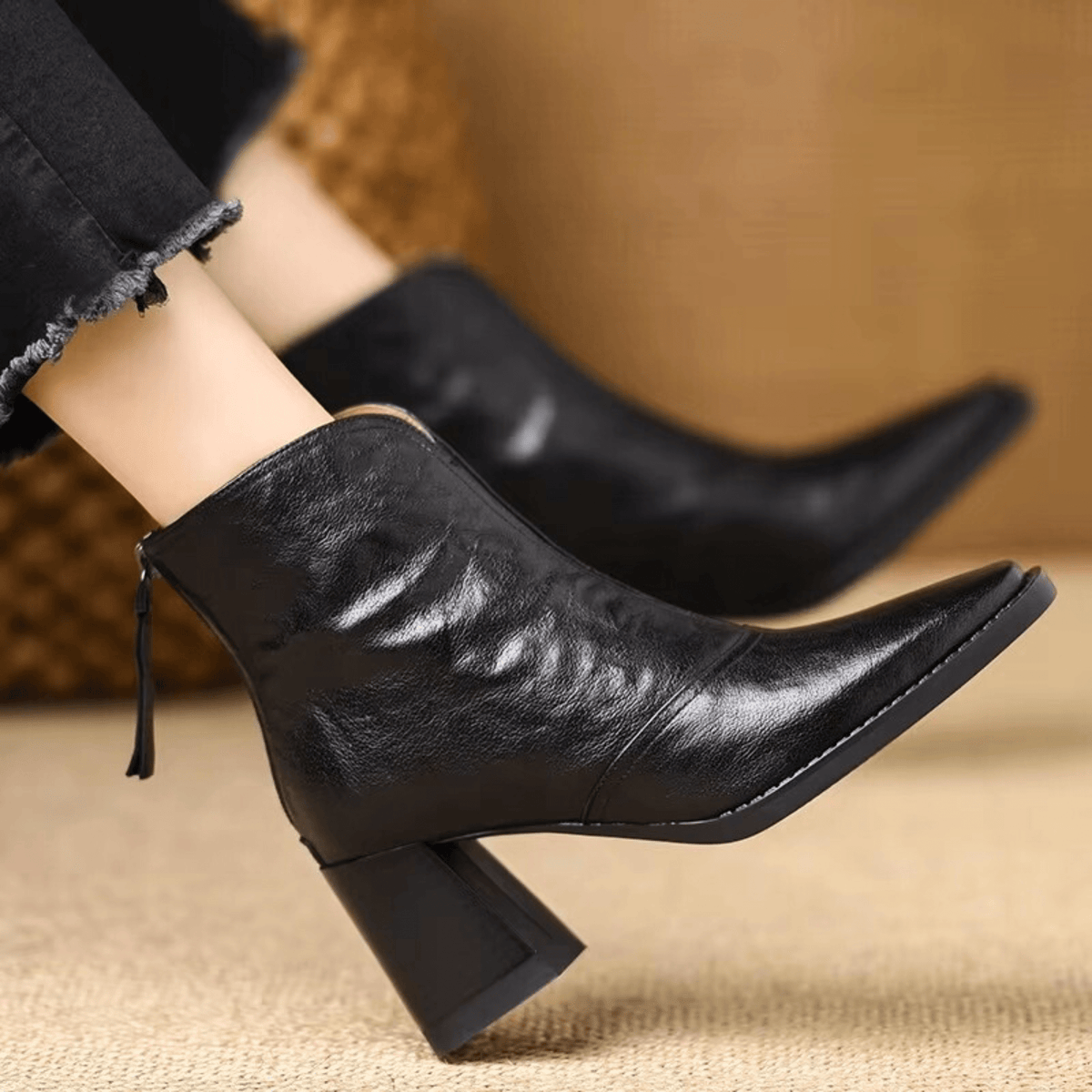 ALÉVANE | Bottines Élégantes à Talon Moyen