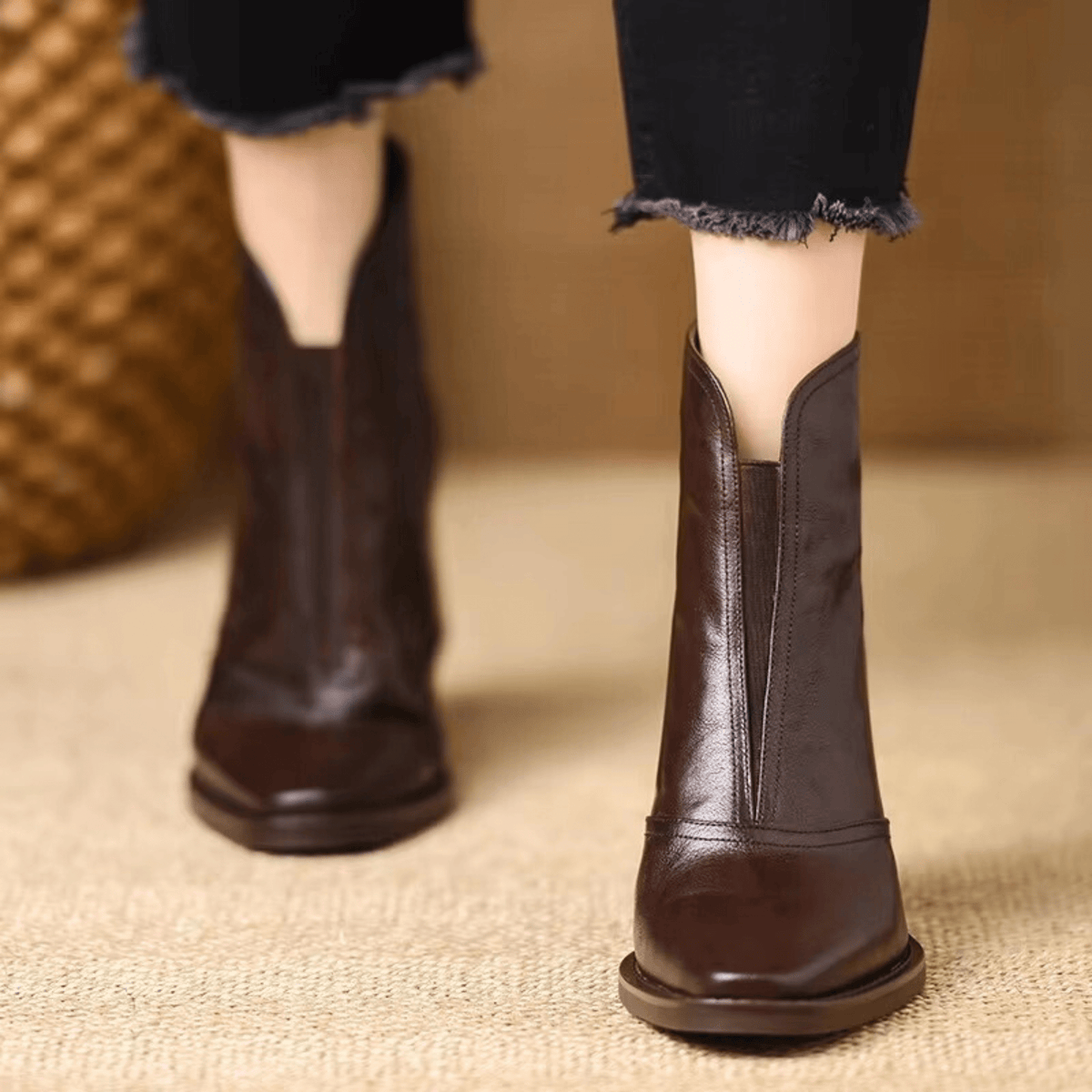 ALÉVANE | Bottines Élégantes à Talon Moyen
