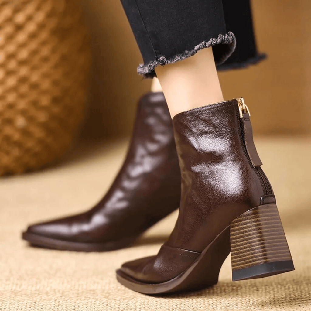 ALÉVANE | Bottines Élégantes à Talon Moyen