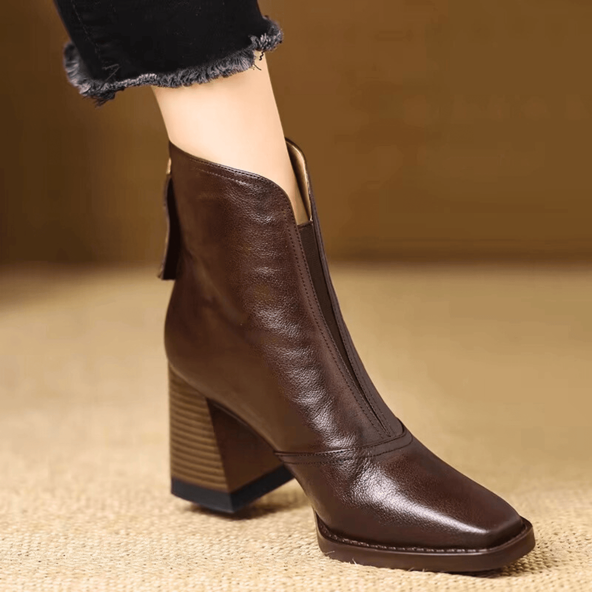 ALÉVANE | Bottines Élégantes à Talon Moyen