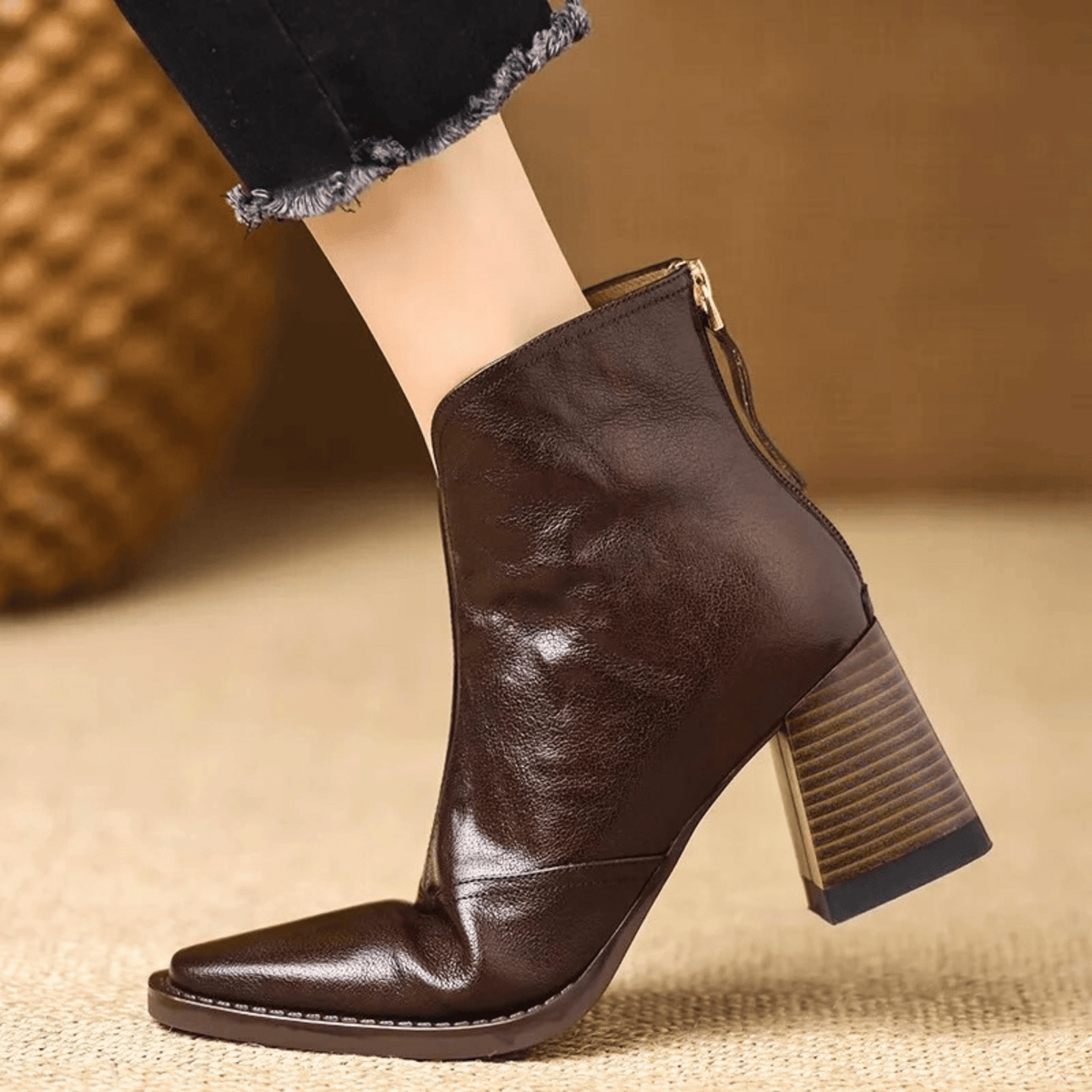 ALÉVANE | Bottines Élégantes à Talon Moyen